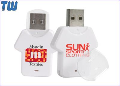 China Plastic Fashion T-shirt 1GB Drive USB Data Storage Transparent Cap for sale