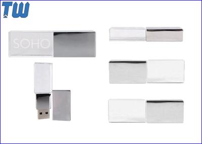 Cina 1GB Thumb Drive Flash LED Light Crystal 3D Laser Engraved Logo in vendita