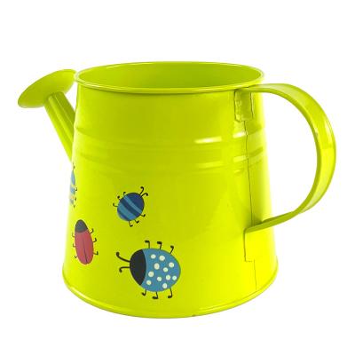 China Durable High Quality Garden Flowers Watering Can Galvanized Colorful Watering Kettle for sale