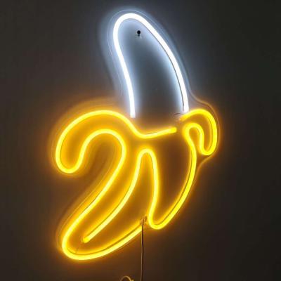 China Theme Park Banana Neon Signs, Banana Neon Light LED Neon Lights for Wall Decor, USB/Battery Operated Night Lights for sale