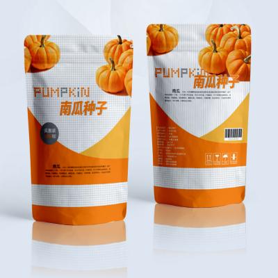 China Free Sample Design Moisture Proof With Teardrop Holder Up Pouch With Zipper Fresh Vegetables Grass Seed Packaging Plastic Bag for sale