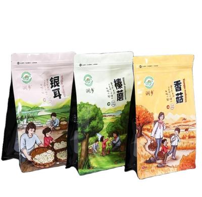 China Digitally Printed Mylar Coffee Bags Flat Bottom Zip Lock Pouch Bolsa De Plastico Packaging Moisture Proof Custom Bag For Food for sale