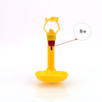 China Long Life 360 ​​Degree Poultry Chicken Nipple Drinker with Drip Cup for Broiler Chicken Layer Breeding Equipment for sale