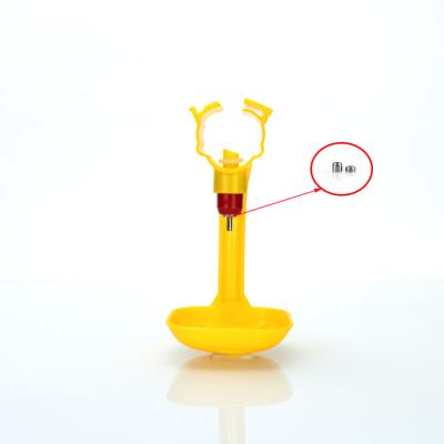 China Long Life Yellow Broiler Automatic Nipple Drinker For Drinking Line System Chicken Water Equipment for sale