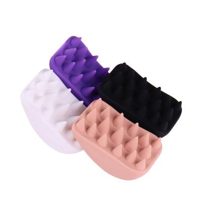 China New Design Hair Massage Home Shower Brush Soft Hair Shampoo Massage Brush for sale