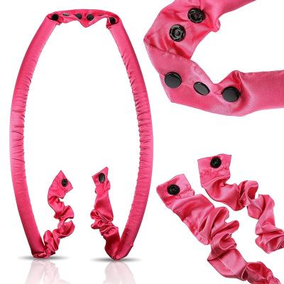 China Manual Curl Tape Heatless Ribbon Heatless Manual Sponge Rope Sponge Coil Hair Iron Cloth Wave Curling Hair Band Sports Hair Band Wand for sale