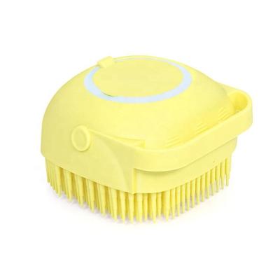 China EXFOLIATE New Arrival 1.2 in 1 Dispensing Soap Bathing Artifact Silicone Bath Body Scrub Brush for sale