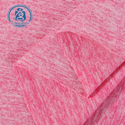 China Cationic Stretch Tank Top Fabric For Men Shirts 180gsm 97% Polyester 3% Spandex Stretch T-shirt Fabric for sale