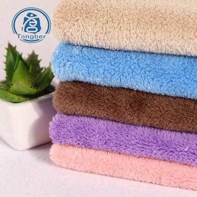 China 100% Coral Fleece Covering Fabric Anti-Static Polyester Bathrobe Products High Quality Porcelain Fleece for sale