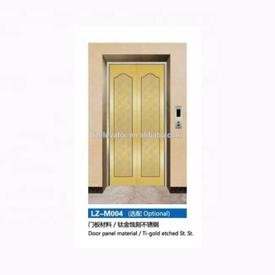 China ti-gold etched stainless steel ti-gold etched stainless steel elevator landing door for sale