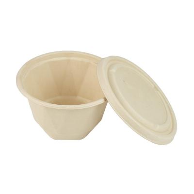 China Biodegradable Hot Selling Biodegradable Fast Food Fruit Bagasse Paper Salad Bowl for sale