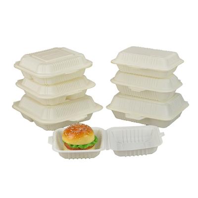 China Environmentally Friendly Packaging Disposable Suitable Price Cornstarch Food Box Environmental Friendly Biodegradable Lunch Box for sale