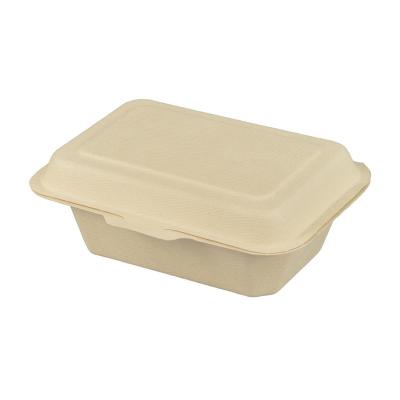 China Disposable Natural Wholesale Box Sugar Cane Bagasse Biodegradable Tableware for sale