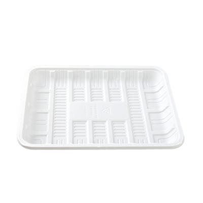 China Disposable Biodegradable Cornstarch Take Away Disposable Fast Food Trays Tableware for sale