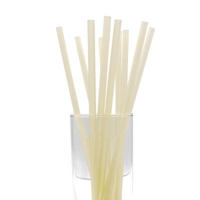 China Art Decor Biodegradable Disposable Eco Friendly Rice Paper Compostable Drinking Straws for sale