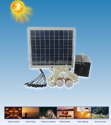 China Home Complete Solar System 20w 12AH 10A Home Power Supply Led Light USB for sale