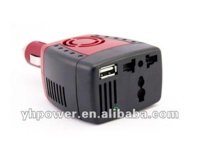 China factory 150w car inverter 12V to 220V or 110V with USB ports 5V 2.1A 120*63*43mm for sale