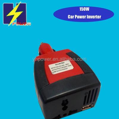 China 150W car power inverter 12v to 220v USB 5V 2.1A use for laptop, car navigation, freazer 120*63*43mm for sale