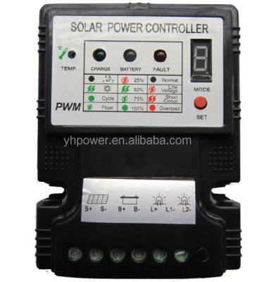 China Solar system controller PWM 12V 5A lithium battery charge controller with timer function for sale