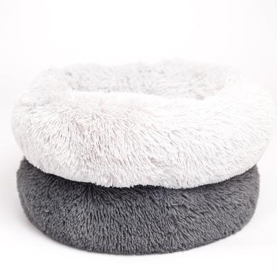 China Breathable Plush Round Pet Mattress Suitable For Deep Sleep Kennel Sofa Super Soft Winter Warm Cat Kennel Mat for sale