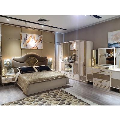 China Full Hypoallergenic Bedroom With Mattress And Wardrobe King Bedroom Furniture Set Household Modern Bedroom for sale