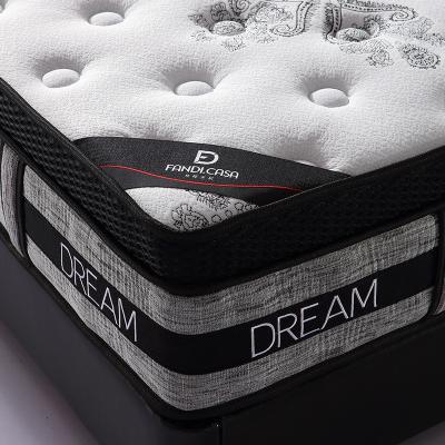 China 2020 Hot Sale Europe Cooling Bedroom Furniture Use Pocket Spring Latex Mattress for sale