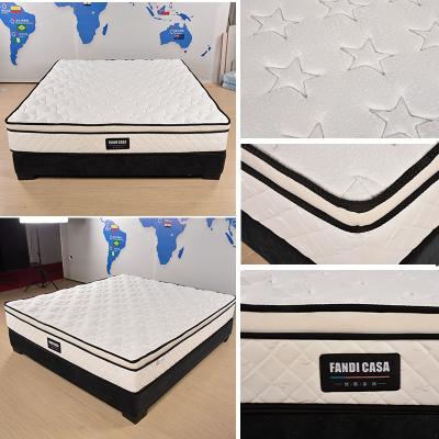 China FANDI Home bonnel mattress gel memory foam bed sponge convertible pocket box spring in box packing on sale for sale