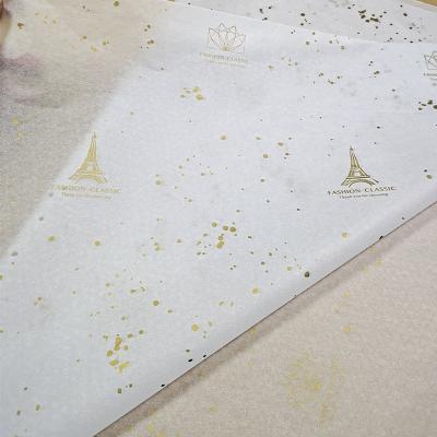 China Recyclable Custom Pattern Printing Kraft Paper Shoes Product Wrapping Paper Flower Clothing Packaging for sale