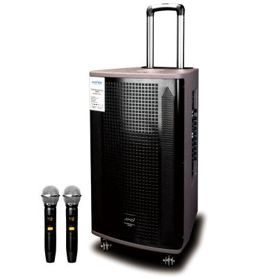 China Super Bass Stereo Sound Power Speaker System! SA-15A 15inch 200w VOC Trolley Bass Speaker with Rechargeable Battery for sale