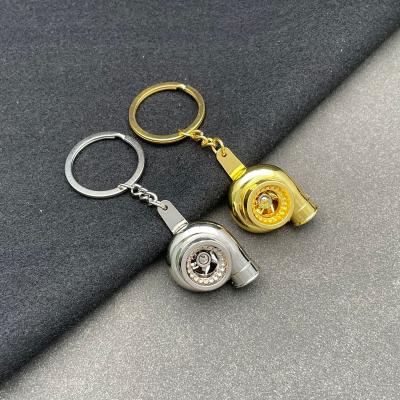 China Promotion gift car accessories ship gear box gear head turning Ring Car Refitting Metal manual key chain turbo transmission lever metal key for sale