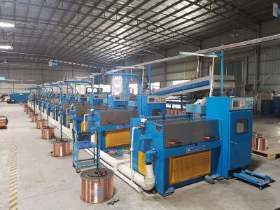 China 300mm Spool Fine Copper Wire Drawing Machine , Stepless Fine Wire Making Machine for sale