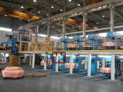 Cina Chiave 8mm di giro a 20mm Rod Continuous Casting Machine di rame ascendente in vendita