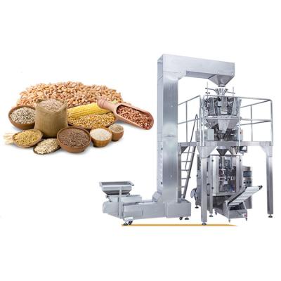 China Industrial mechanical Automatic Multifunction Rice Beans Nuts Meat Ball Filling Weighing Vacuum Bag Granular Food Products Packaging Machine for sale