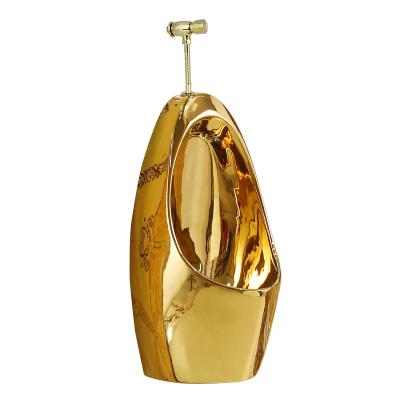 China With Wall Mount Ceramic Damper Urinal Portable Gold Color Urinal for sale