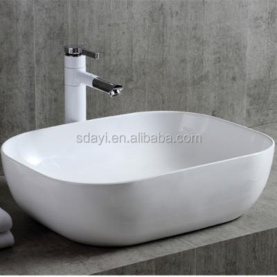 China Modern Cheap Ceramic Wash Sink Bathroom Oval Hand Basin for sale