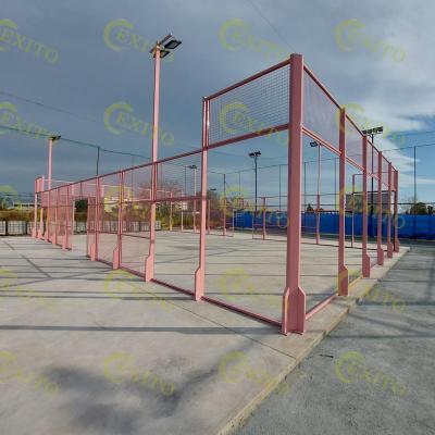 China EXITO Outdoor Assembled Panoramic Padel Paddle Tennis Court Outdoor/Indoor Hot Selling Goods Playing Paddle for sale