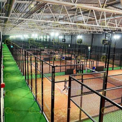 China EXITO Outdoor/Indoor Assembled Best Sale Price Classic Indoor Outdoor Padel Court Padel Tennis Courts for sale