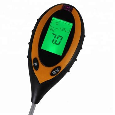 China Test pH Soil Moisture Temp Sunlight Soil Survey Instrument 4 in 1 Light Soil Meter Thermometer PH Value Sunlight Tester Hot Wholesale soil moisture factory pH for sale