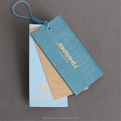 China Viable Wholesale Cheap Custom Printed Paper Hang Tag For Garment for sale