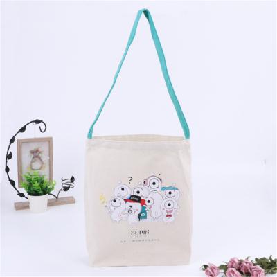 China Durable Promotional Custom Recyclable Carry Shopping Tote Calico Cloth Cotton Canvas Bag for sale