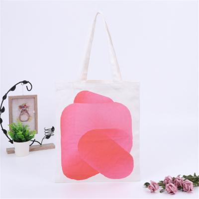 China Durable Custom Printed Colorful Eco Cotton Promotional Natural Tote Canvas Cloth Carry Shopping Bag for sale