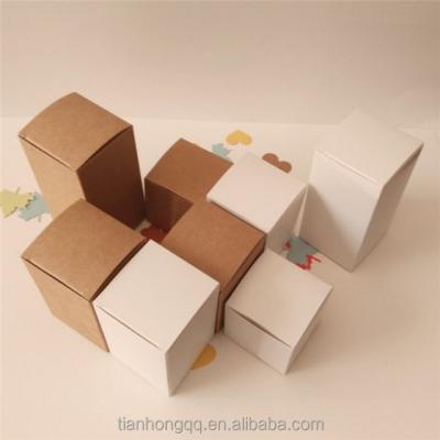 China Cheap Custom Recycled Materials Factory White Paper Boxes, Can Print LOGO, Any Size, Cowhide Carton for sale