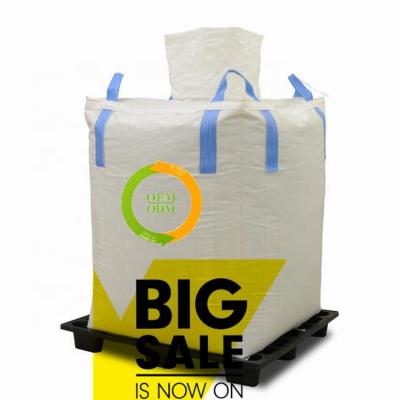 China Leak Proof 1 Ton 1.5 Ton Jumbo Bags FIBC PP Woven Coffee Summer Big Bag 1500 Kg Jumbo Sling Tote Bag for sale