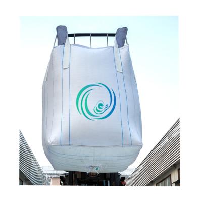 China 1 ton pp sack jumbo sack big durable china fibc recycling factory for building material for sale