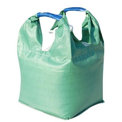 China 1000KG 1500KG Large Buckle One Handle Ton Bag Jumbo Bag Bulk FIBC Breathable Single Bag For Sand Fertilizer for sale