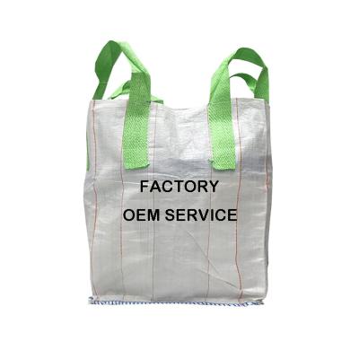 China Super Jumbo Leak Proof Polypropylene Woven Sack Sand Ton Bag FIBC Jumbo Bag For Chemical Fertilizer Gravel Rubble for sale