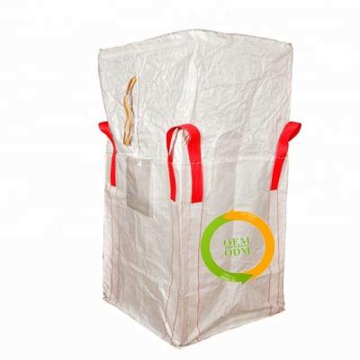 China Food Grade Industrial Packing Spout U Top Type 1 Ton Pp Woven Fibc Bag for sale