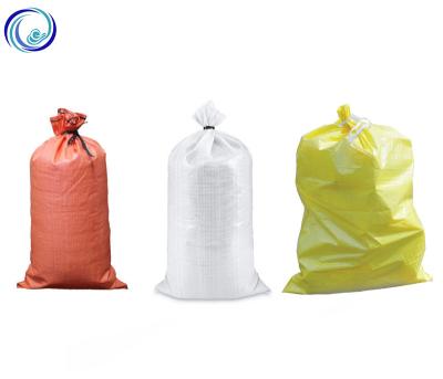 China 25kg 50kg Recyclable PP Woven Polypropylene Bags For Cornstarch Fertilizer Grain Rice Feed Sugar Bag With Logo for sale