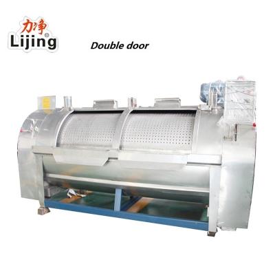 China 200kg Clothes Washing And Dyeing Machine Horizontal Washing Machine Steam Heating Horizontal Washer for sale