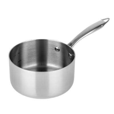 China 20cm Durable Stainless Steel Saucepan Triple Non-Stick Induction for sale